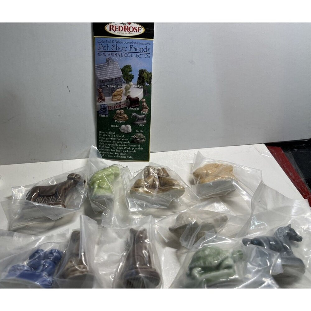 New RED ROSE TEA WADE ENGLAND COMPLETE SET 10 SERIES 6 Pet Shop Friends Animals!